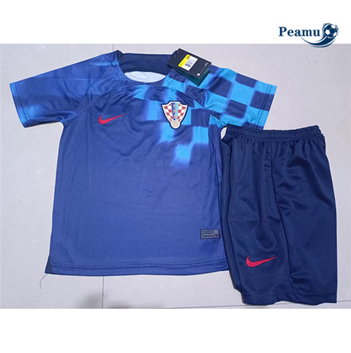 Peamu - Maillot foot Croatie Enfant Exterieur 2022-2023 p3075