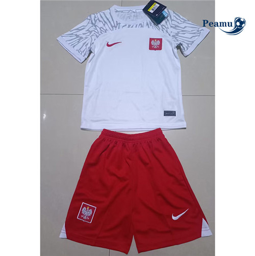 Peamu - Maillot foot Pologne Enfant Domicile 2022-2023 p3079
