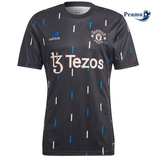 Peamu - Maillot foot Manchester United Pre Match - Noir 2022-2023 p3187