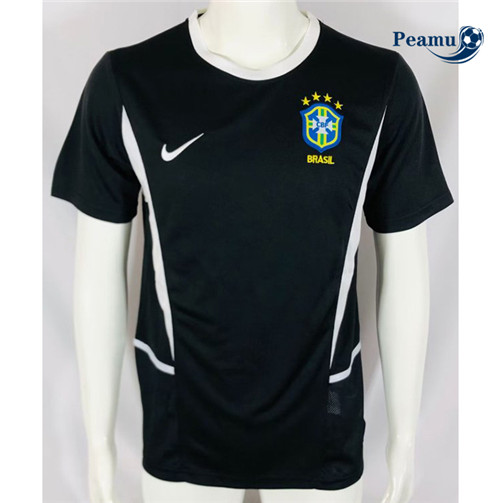 Peamu - Maillot foot Rétro foot Brésil Gardien De But Vert 2002 p3197