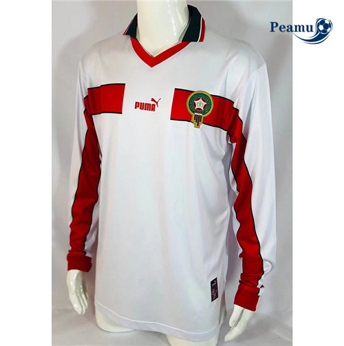 Peamu - Maillot foot Rétro foot Maroc Exterieur Manche Longue 1998 p3205