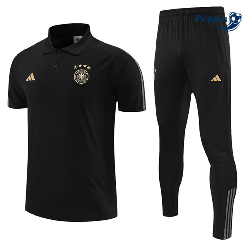 Peamu - Maillot Kit Entrainement Foot Allemagne + Pantalon noir 2022/2023 discout