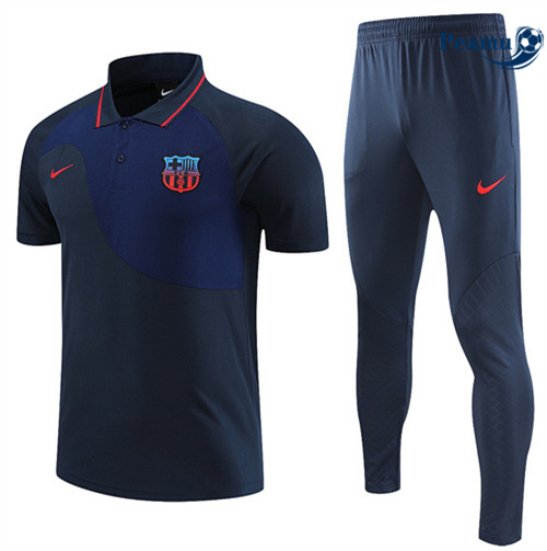 Peamu - Maillot Kit Entrainement Foot Barcelone + Pantalon Bleu 2022/2023 Original