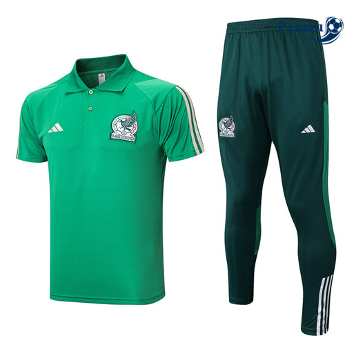 Peamu - Maillot Kit Entrainement Foot Mexique + Pantalon vert 2023/2024 Officiel