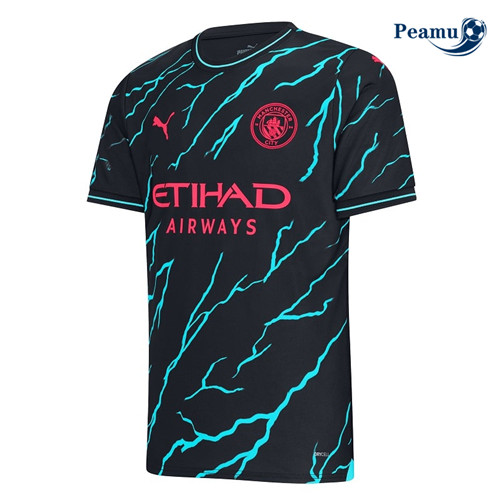 Peamu - Maillot foot Manchester City Exterieur 2023/2024 Officiel