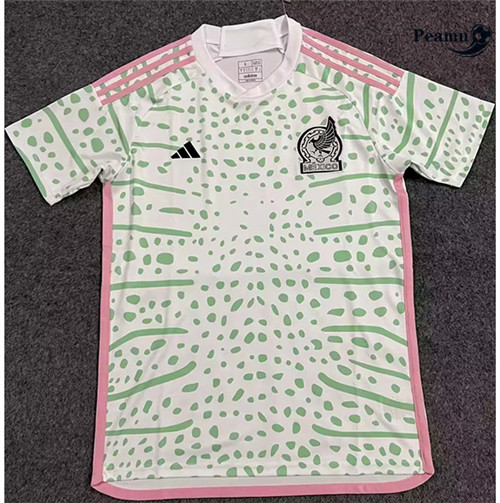 Peamu - Maillot foot Mexique Training Blanc 2023/2024 personnalisé