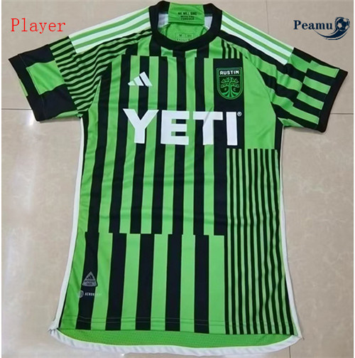 Peamu - Maillot foot Austin Player Version Domicile Vert 2023/2024 Original