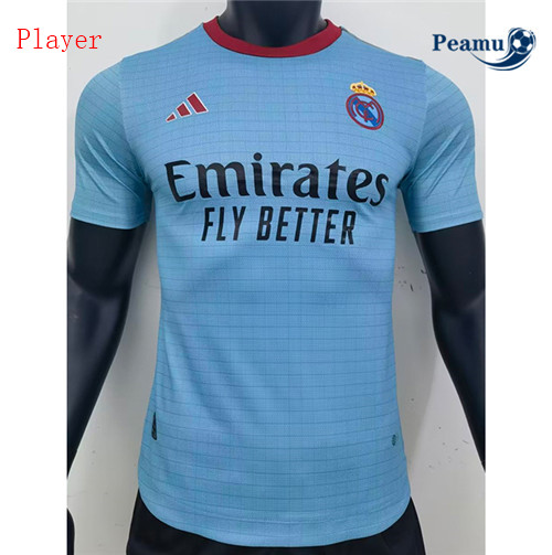 Peamu - Maillot foot Real Madrid Player Version Blue 2023/2024 Officiel