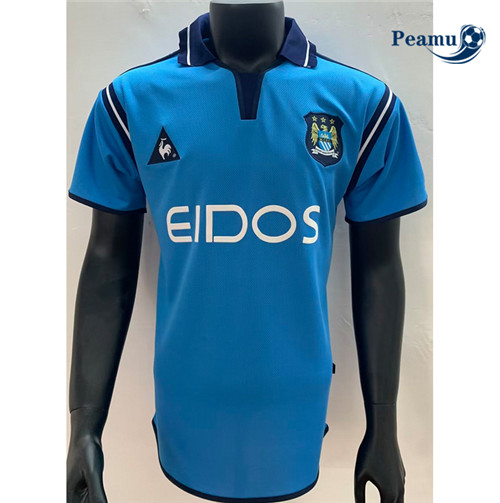 Peamu - Maillot foot Rétro Manchester City Domicile 2001-02 France