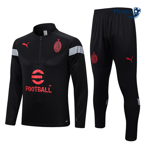Peamu - Maillot foot Survetement AC Milan noir 2022/2023 Original
