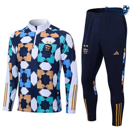 Peamu - Maillot foot Survetement Algérie Enfant Bleu 2022/2023 personnalisé