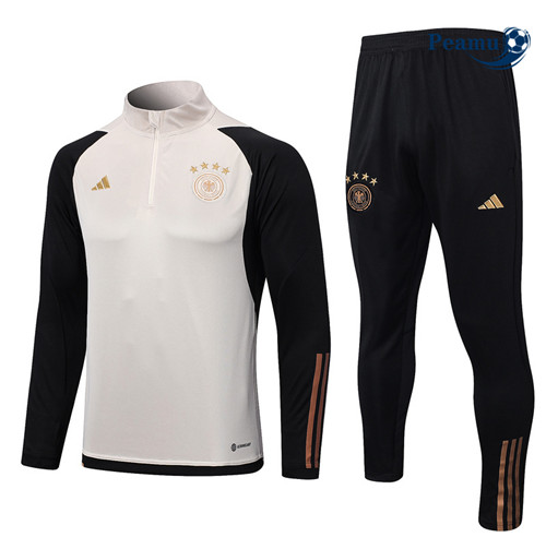 Peamu - Maillot foot Survetement Allemagne Blanc 2022/2023 Paris