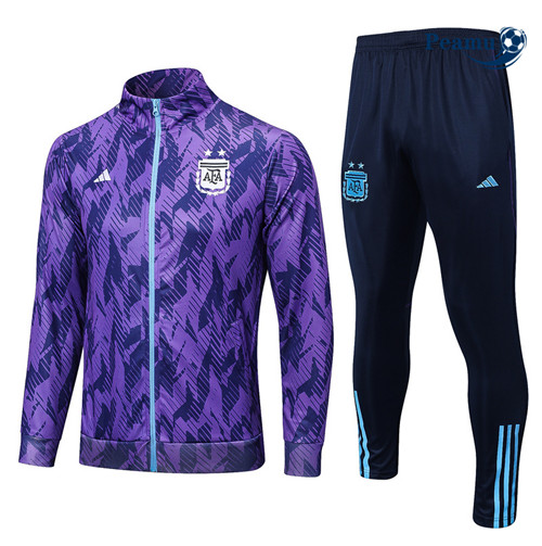 Peamu - Maillot foot Veste Survetement Argentine Violet 2022/2023 Chinois