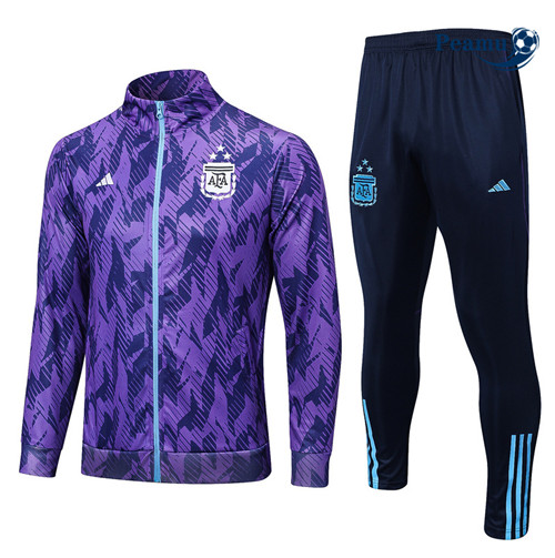 Peamu - Maillot foot Veste Survetement Argentine 3stars Violet 2023/2024 Paris