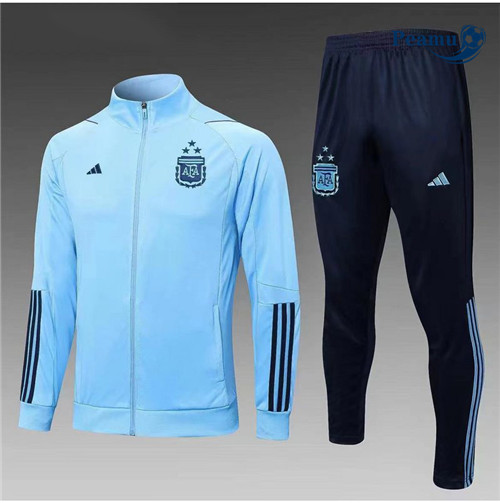 Peamu - Maillot foot Veste Survetement Argentine 3stars Bleu 2023/2024 France