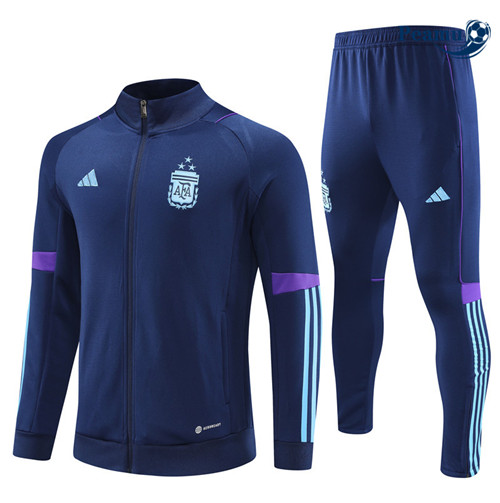 Peamu - Maillot foot Veste Survetement Argentine Enfant Bleu 2022/2023 Outlet
