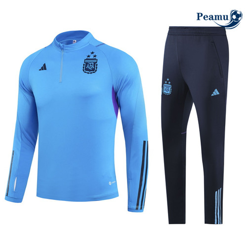Peamu - Maillot foot Survetement Argentine Enfant Bleu 2023/2024 France
