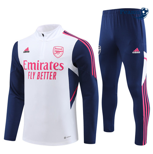 Peamu - Maillot foot Survetement Arsenal Blanc 2022/2023 France