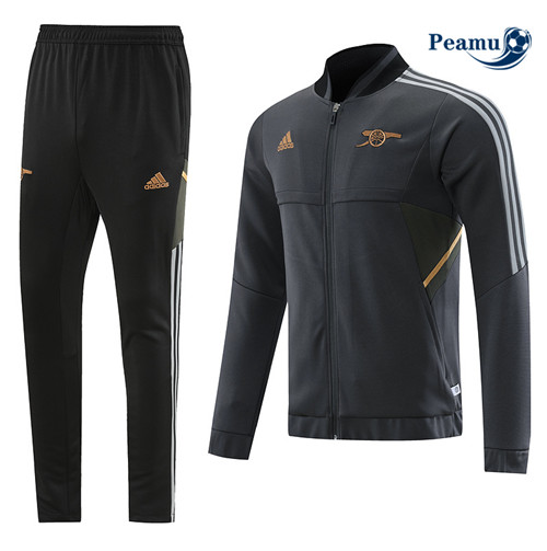 Peamu - Maillot foot Veste Survetement Arsenal noir 2022/2023 Original