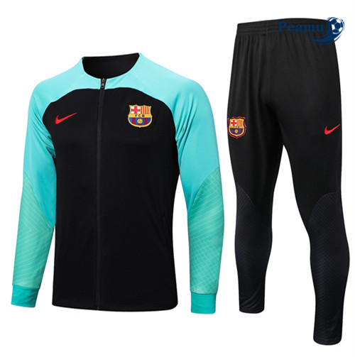 Peamu - Maillot foot Veste Survetement Barcelone noir 2022/2023 grossiste
