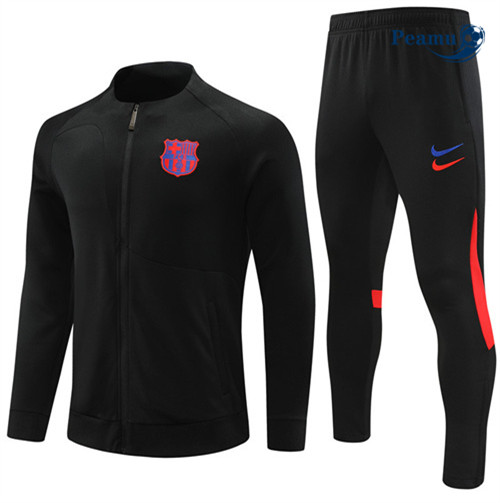 Peamu - Maillot foot Veste Survetement Barcelone noir 2022/2023 Paris