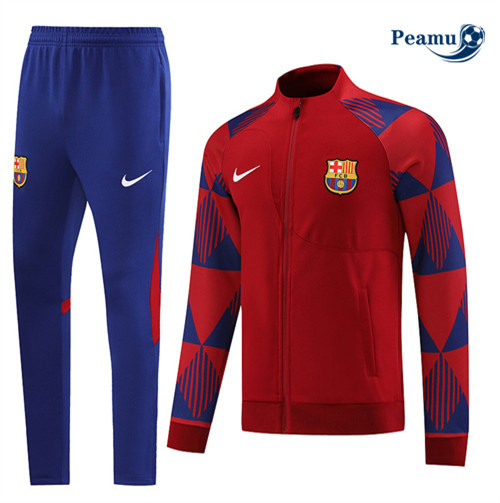 Peamu - Maillot foot Veste Survetement Barcelone rouge 2022/2023 France