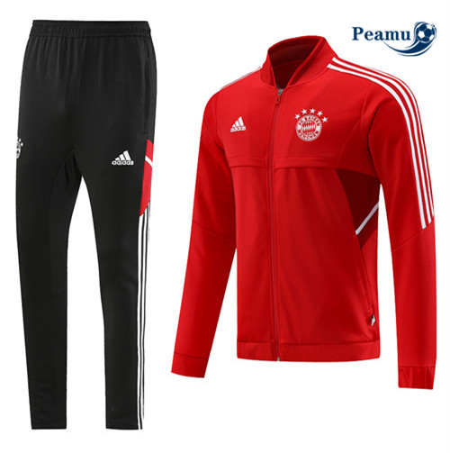 Peamu - Maillot foot Veste Survetement Bayern Munich rouge 2022/2023 discout