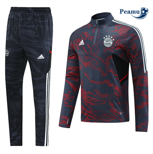 Peamu - Maillot foot Survetement Bayern Munich gris 2022/2023 Paris