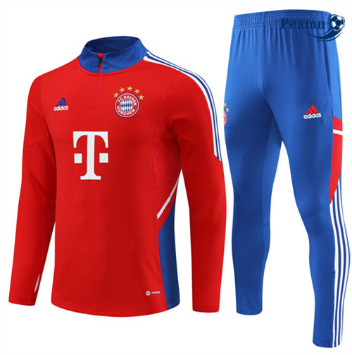 Peamu - Maillot foot Survetement Bayern Munich Enfant rouge 2022/2023 discout