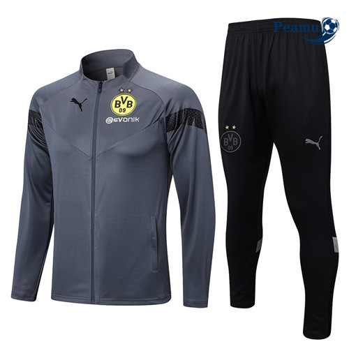 Peamu - Maillot foot Veste Survetement Borussia Dortmund jaune 2022/2023 France