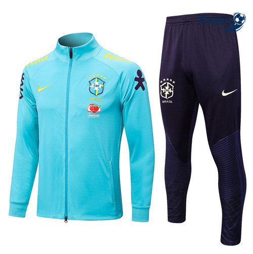 Peamu - Maillot foot Veste Survetement Brésil Bleu 2022/2023 grossiste