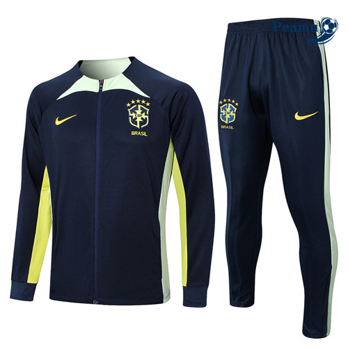 Peamu - Maillot foot Veste Survetement Brésil Bleu 2023/2024 Paris