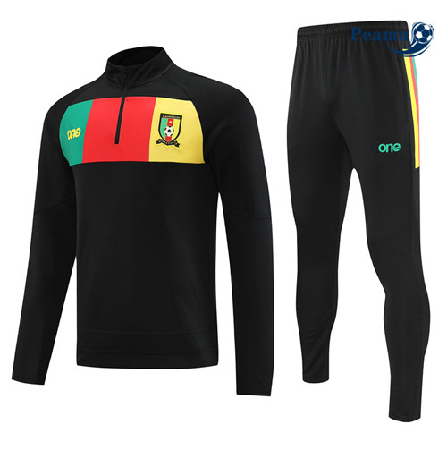 Peamu - Maillot foot Survetement Cameroun noir 2022/2023 Officiel