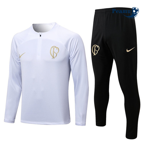 Peamu - Maillot foot Survetement Corinthians Blanc 2023/2024 Original