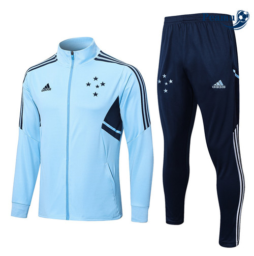 Peamu - Maillot foot Veste Survetement Cruzeiro Bleu 2022/2023 grossiste