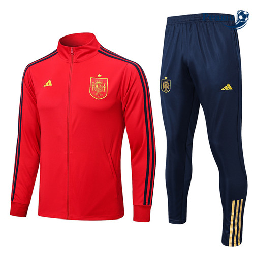 Peamu - Maillot foot Veste Survetement Espagne rouge 2022/2023 Chinois