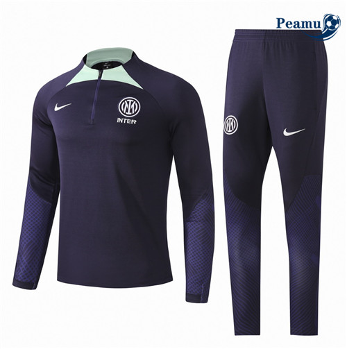 Peamu - Maillot foot Survetement Inter Milan Enfant Bleu 2022/2023 Chinois