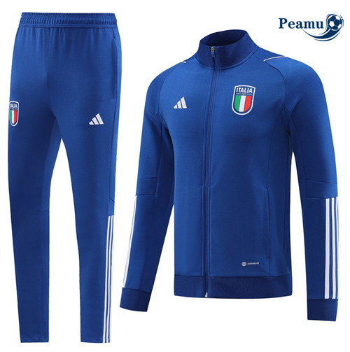 Peamu - Maillot foot Veste Survetement Italie Bleu 2022/2023 prix