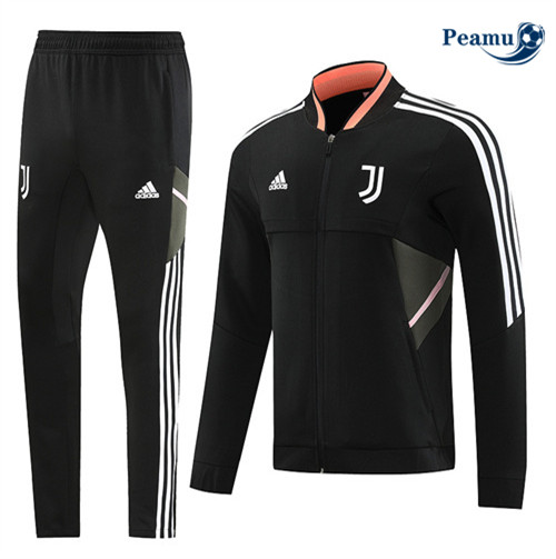 Peamu - Maillot foot Veste Survetement Juventus noir 2022/2023 Officiel