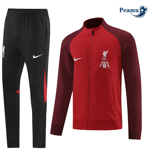 Peamu - Maillot foot Survetement Liverpool rouge 2022/2023 Paris