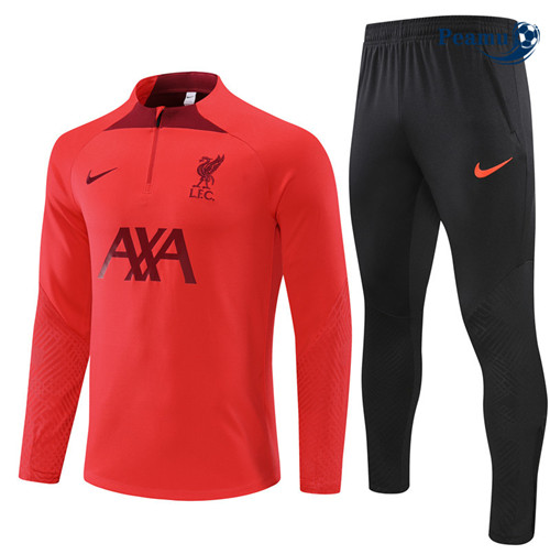 Peamu - Maillot foot Survetement Liverpool rouge 2022/2023 France
