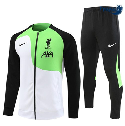 Peamu - Maillot foot Veste Survetement Liverpool Blanc 2023/2024 Original