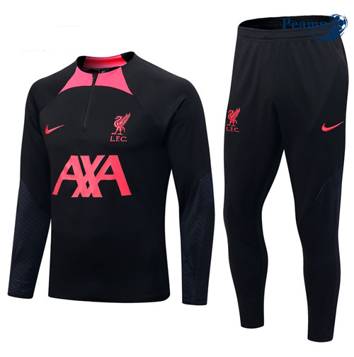 Peamu - Maillot foot Survetement Liverpool Enfant noir 2022/2023 Paris