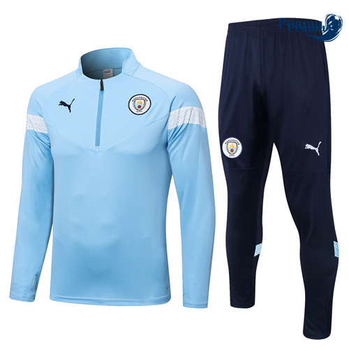 Peamu - Maillot foot Survetement Manchester City Bleu 2022/2023 Outlet