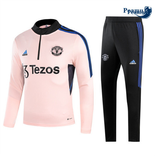 Peamu - Maillot foot Survetement Manchester United rose 2022/2023 Chinois