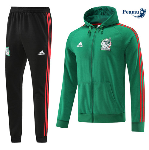 Peamu - Maillot foot Veste Survetement Mexique vert 2022/2023 Officiel