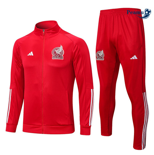 Peamu - Maillot foot Veste Survetement Mexique rouge 2023/2024 Original