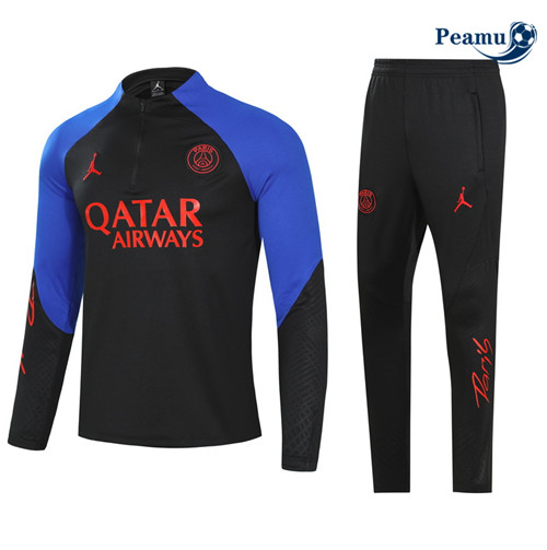 Peamu - Maillot foot Survetement Paris PSG Enfant noir 2022/2023 discout
