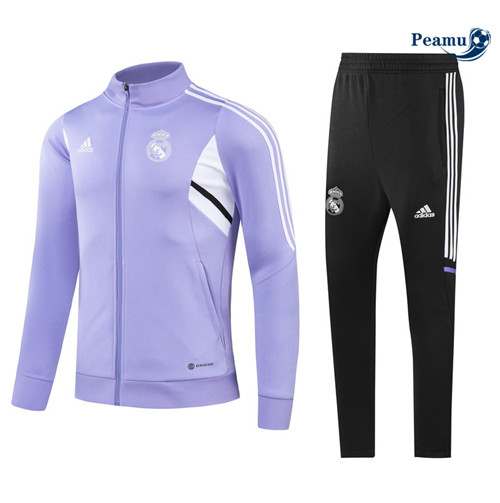 Peamu - Maillot foot Veste Survetement Real Madrid Violet 2022/2023 France