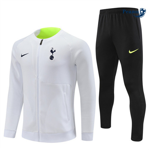 Peamu - Maillot foot Veste Survetement Tottenham Hotspur Blanc 2022/2023 Soldes